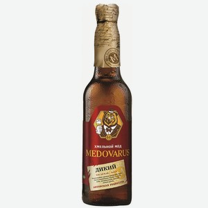 Напиток медовый Хмельной мёд Дикий фильтрованный непастеризованный 5,8% 0,33л