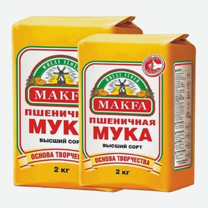 Мука пшеничная Макфа в_с 2 кг
