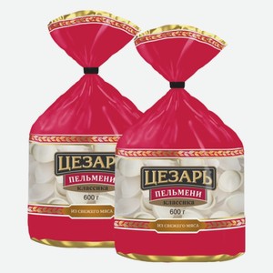 Пельмени Цезарь Классические 600г Морозко