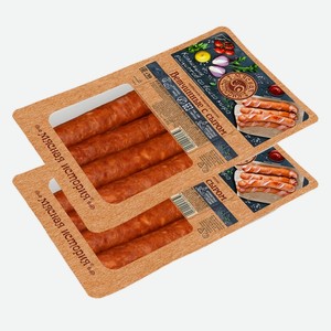 Колбаски Ветчинные с сыром п_к Мясная история Иней 300 г
