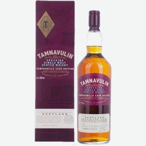 Виски Tamnavulin Tempranillo Cask Edition Speyside Single Malt Scotch Whisky (gift box) 40% 0.7 л.