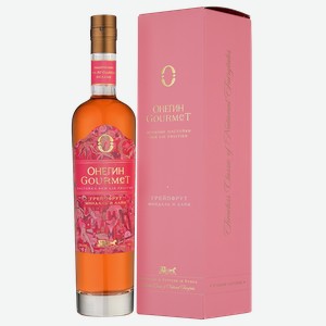 Настойка ягодная сладкая Онегин Gourmet Грейпфрут в подарочной упаковке, 0.5 л., 0.5 л.