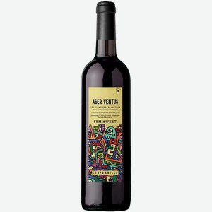 Вино Ager Ventus Tempranillo Semisweet Bodegas del Saz 11.00% - 12% 0.75 л.