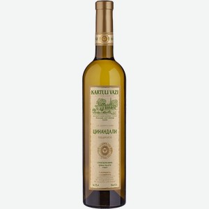 Вино Kartuli Vazi Tsinandali 12% 0.75 л.