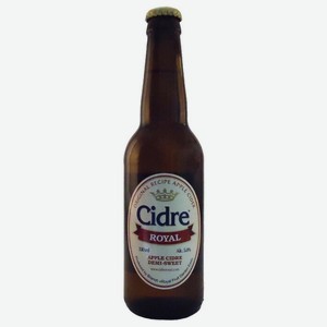 Сидр яблочный Cidre Royal полусладкий 5%, 330 мл