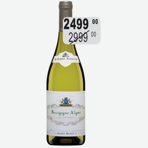 Вино Альбер Бишо Бургонь Алиготе бел.сух. 12,5% 0,75л выдерж.сорт.