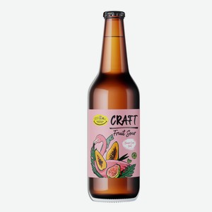 ПИВКО CRAFT Fruit Sour Папайя-Гуава-Лайм 5% 0,5л с/б