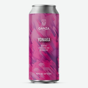 ГАНЗА смузи саур Iron Pony Гуава-Клубника 6% 0,5л ж/б