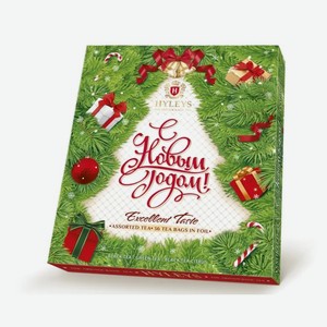 Чай ХЭЙЛИС Елочка Ассорти 36пак*2г (красный фон)
