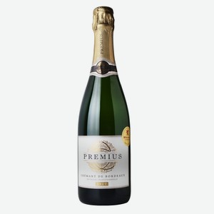 Вино игристое Premius Cremant De Bordeaux Brut белое 12% 750 мл
