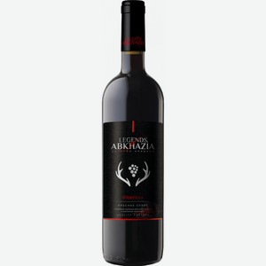 Вино  Легенды Абхазии  Пцырцха, 750 мл, Красное, Сухое
