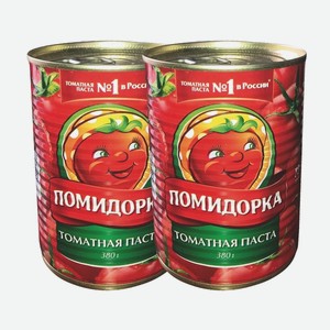 Паста томатная Помидорка 25-28% ж_б 380 г