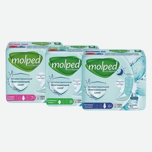 Прокладки женские Molped Антибактериальные в ассортименте