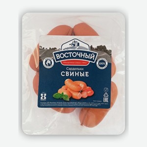 Сардельки Свиные кат.б н/о м/а КуМК Восточный 1кг