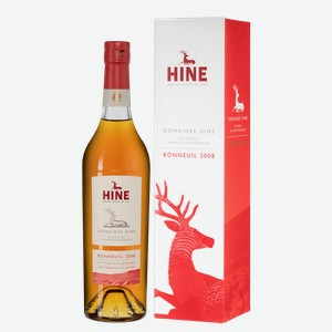 Коньяк Domaines Hine Bonneuil Grande Champagne 2008 г. в подарочной упаковке 0.7 л.