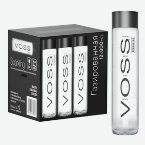 Минеральная вода Вода газированная VOSS (12 шт.) 0.8 л.