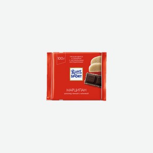 Шоколад Ritter Sport тёмный с марципаном 100л