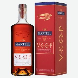 Коньяк Martell VSOP в подарочной упаковке 0.7 л.