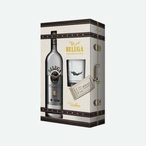 Водка БЕЛУГА Noble 700мл п/у + бокал