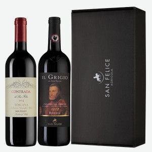 Вино Набор Il Grigio Chianti Classico Riserva & Contrada di San Felice