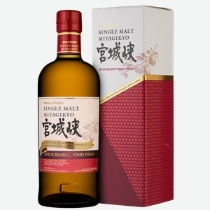 Виски Nikka Miyagikyo Single Malt Apple Brandy Wood Finish 0.7 л.