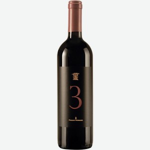 Вино Поджио Веррано,  3 , 2010, 2010, 750 мл, Красное, Сухое