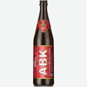 Пиво АБК, Хель, 500 мл, Светлое, Фильтрованное