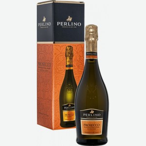 Вино Перлино, Просекко, в подарочной коробке, 750 мл, Игристое-белое, Сухое