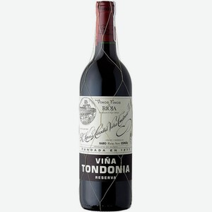Вино  Винья Тондония  Ресерва, 2009, 2009, 750 мл, Красное, Сухое