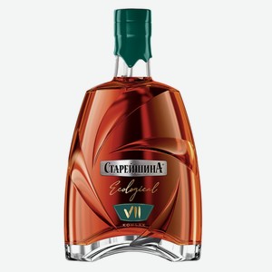 Коньяк выдержанный  КВ   Старейшина  семилетний ЭКОЛОДЖИКАЛ  0,5л 40%