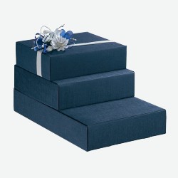 Подарочные коробки Cantinetta 4 bottiglie  Juta Blu 