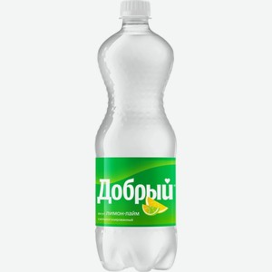 Вода  Добрый  Лимон-Лайм, лимонад, в пластиковой бутылке, 1000 мл