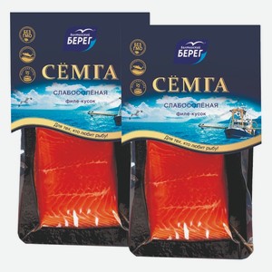 Рыба Семга филе-кусок с/с в/у Балтийский Берег 200 г
