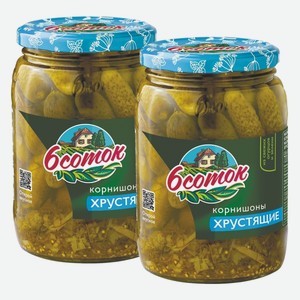 Огурцы корнишоны хрустящие маринованные 6 Соток 720 мл