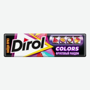 Жевательная резинка DIROL ФРУКТОВЫЙ РАНДОМ 13,6Г, , ,