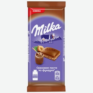 Шоколад Milka Молочный С Ореховой Начинкой 85-90г, , ,