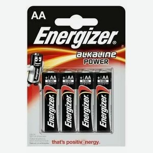 Элементы питания ENERGIZER POWER E91/АА 4ШТ БЛИСТЕР,