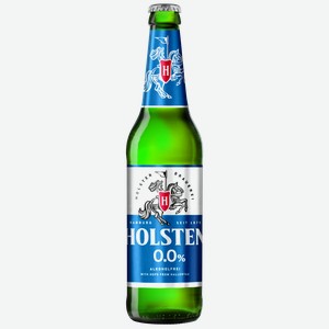 Пивной напиток б/а HOLSTEN 0.0 СВЕТЛ. ФИЛЬТР. ПАСТЕР. СТ/Б. 0,45Л