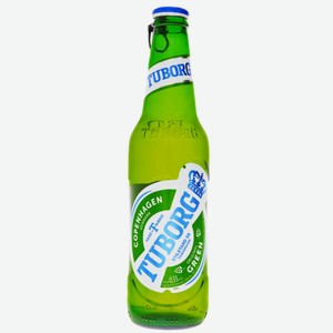 Пиво Tuborg Green Светл. Фильтр. Пастер. Ст/б. 0,33л