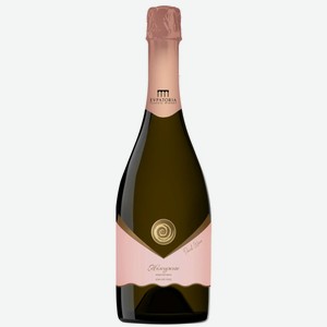 Вино игристое ЖЕМЧУЖНОЕ 10,5-11,5% РОЗ. П/СУХ. 0,75Л