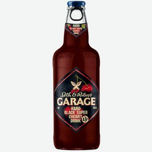 Пивной напиток SETH AND RILEY S GARAGE HARD BLACK SUPER CHERRY СВЕТЛ. ФИЛЬТР. ПАСТЕР. СТ/Б. 0,4Л