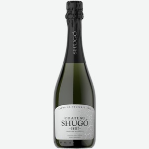 Вино игристое ШАТО ШУГО 10,5-11,5% БЕЛ. СЛ. 0,75Л, ,