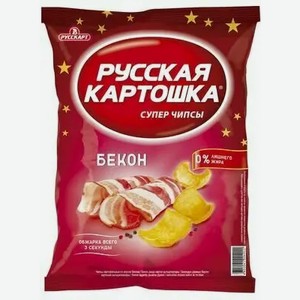 Чипсы Русская Картошка Бекон 80г, , ,