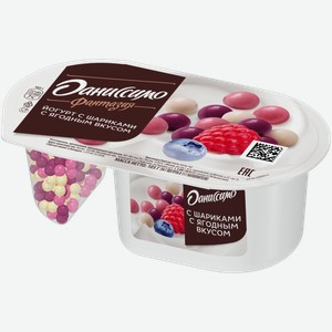 Йогурт Danone Даниссимо Ягодные Шарики 6,9% Ту 105г, , ,