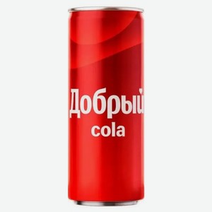 Напиток Добрый Кола Газ. Ж/б. 0,33л, ,