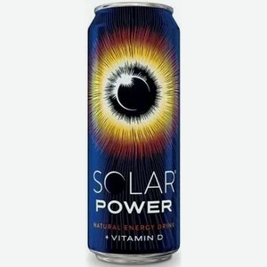 Энергетический б/а напиток SOLAR POWER Ж/Б. 0,43Л