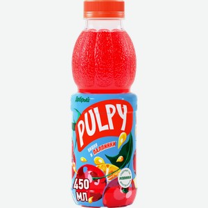 Напиток сокосодержащий ДОБРЫЙ PULPY ВИШНЯ ПЭТ 0,45Л, ,