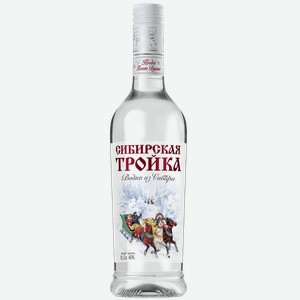 Водка Сибирская Тройка 40% 0,5л