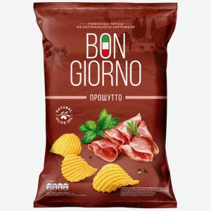 Чипсы Bon Giorno Прошутто 80г, , ,