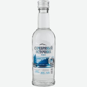 Водка Серебряный Источник Мягкая 38% 0,25л, ,